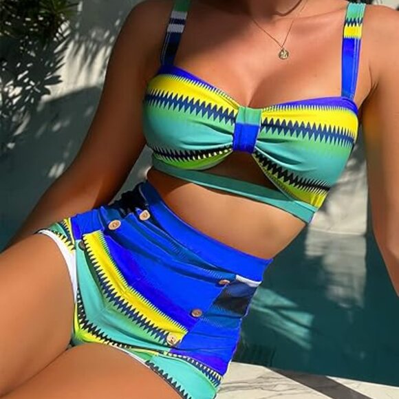 NEW Women's B2prity Two Piece Swimsuit XXL - Picture 2 of 9